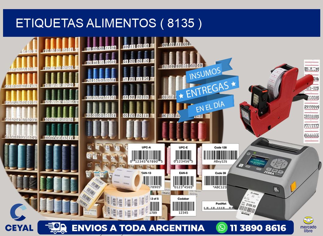 ETIQUETAS ALIMENTOS ( 8135 )