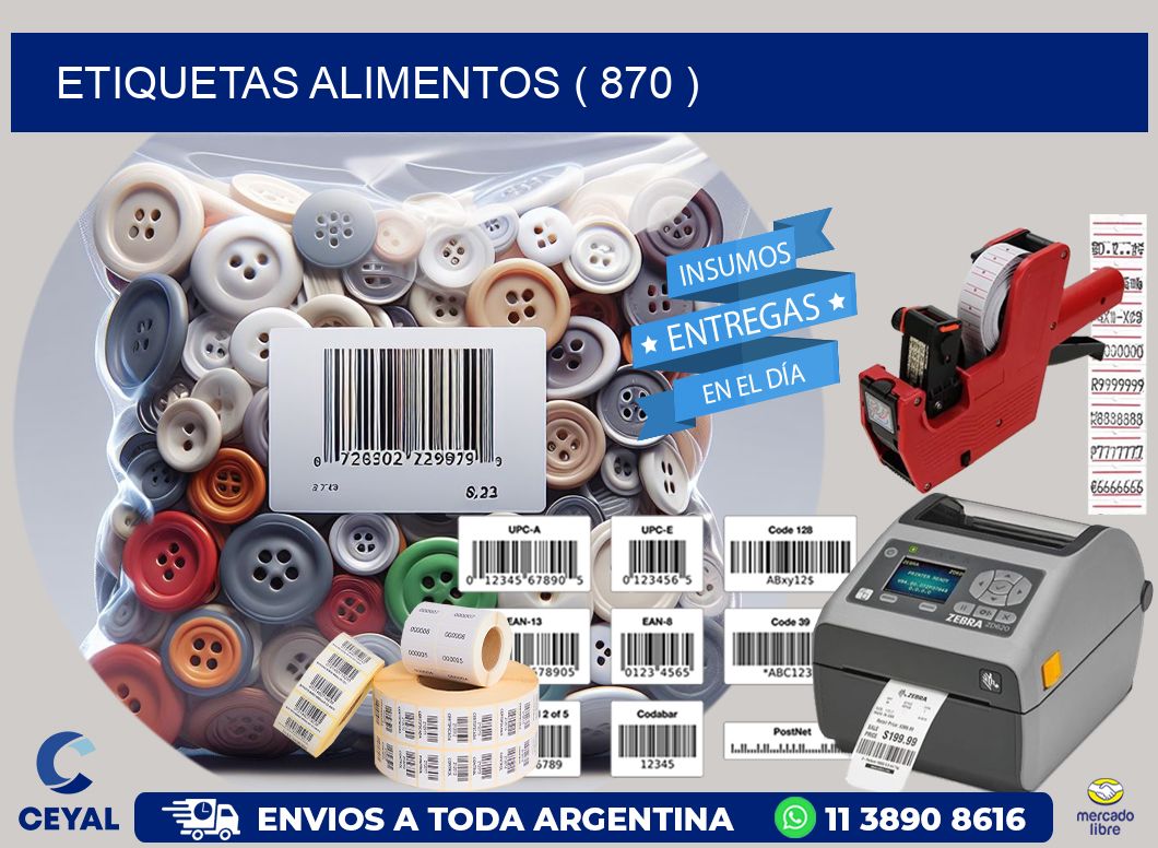 ETIQUETAS ALIMENTOS ( 870 )