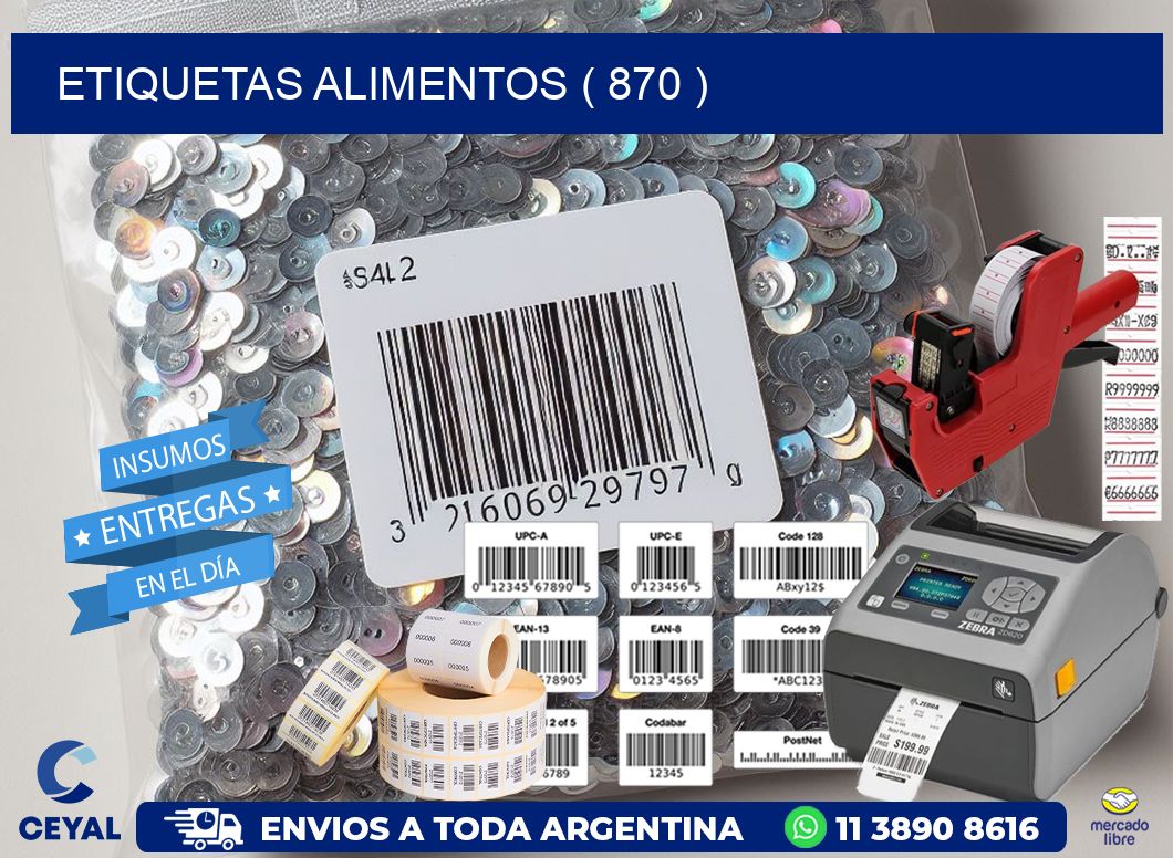 ETIQUETAS ALIMENTOS ( 870 )