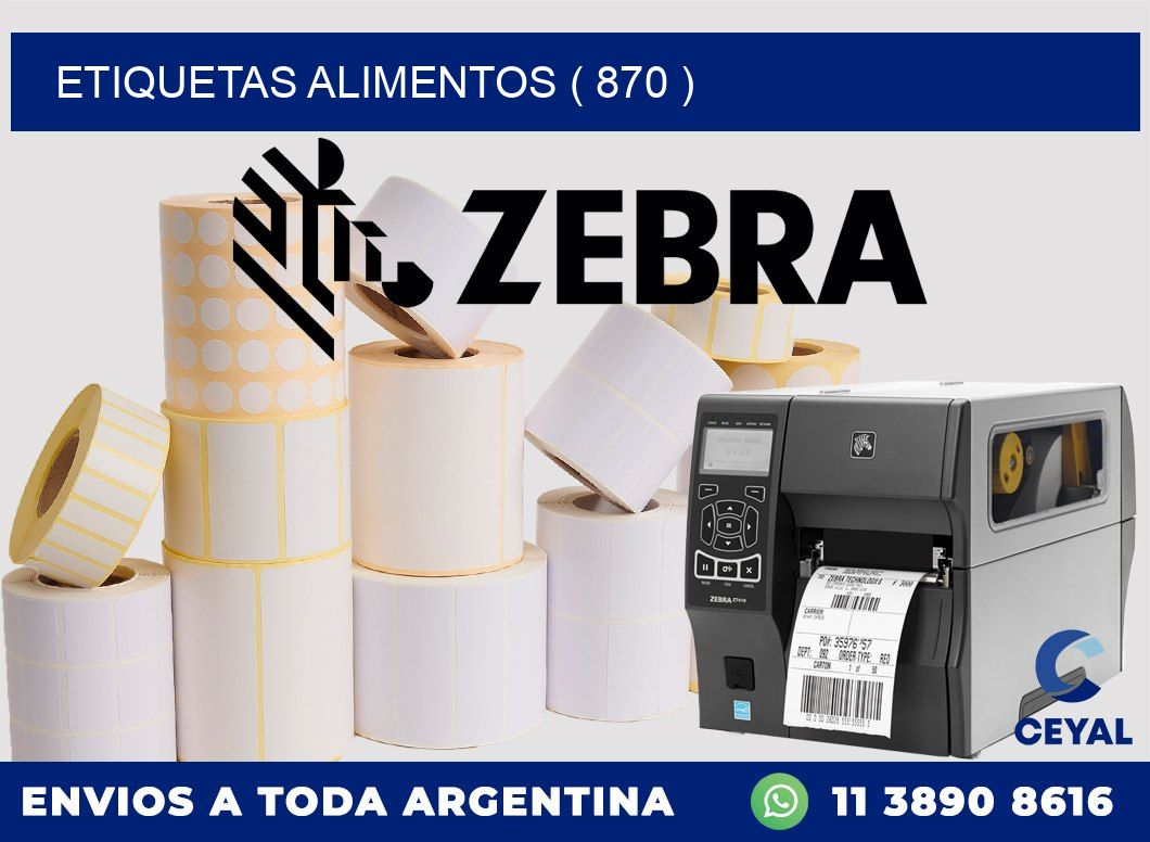 ETIQUETAS ALIMENTOS ( 870 )