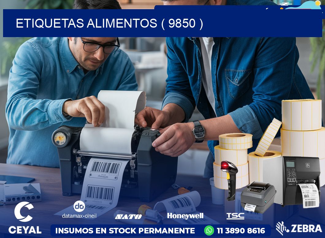 ETIQUETAS ALIMENTOS ( 9850 )