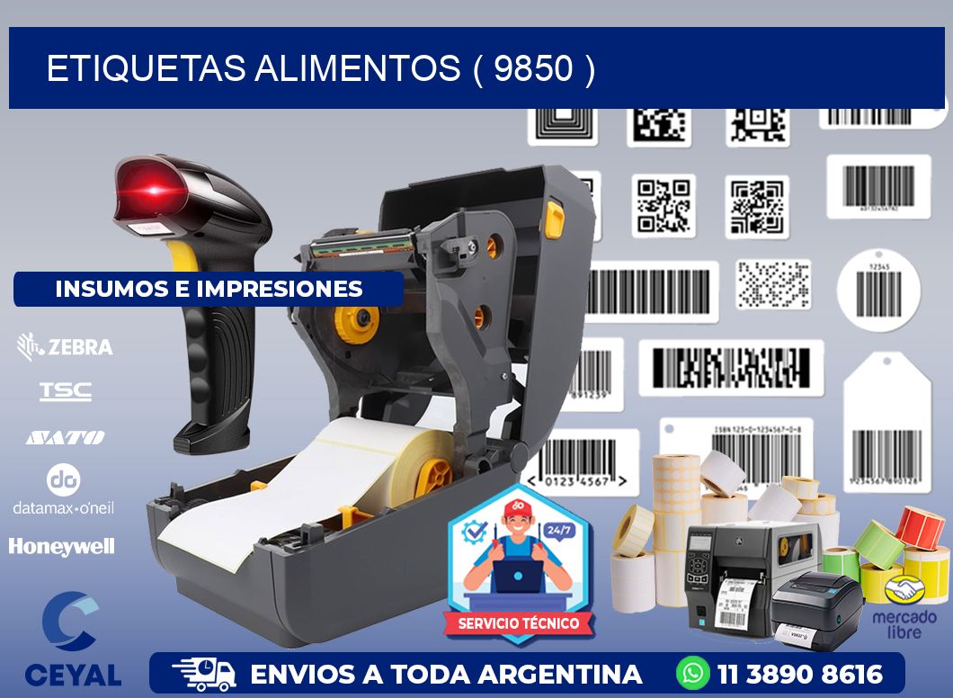 ETIQUETAS ALIMENTOS ( 9850 )
