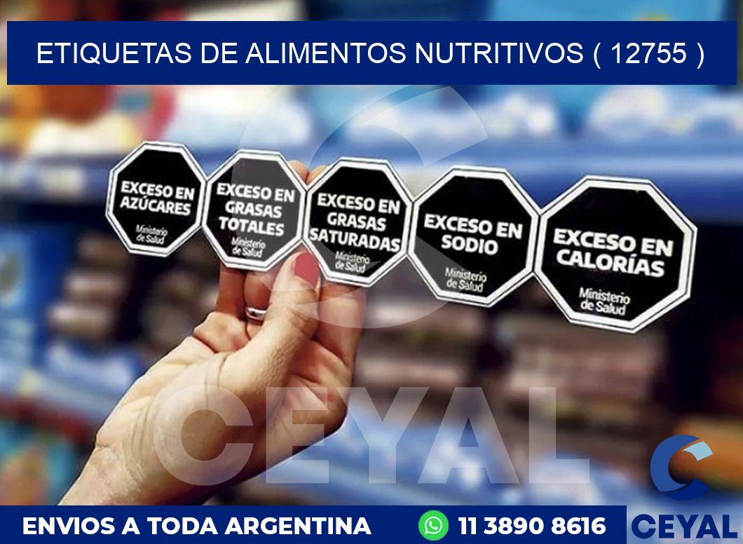 ETIQUETAS DE ALIMENTOS NUTRITIVOS ( 12755 )