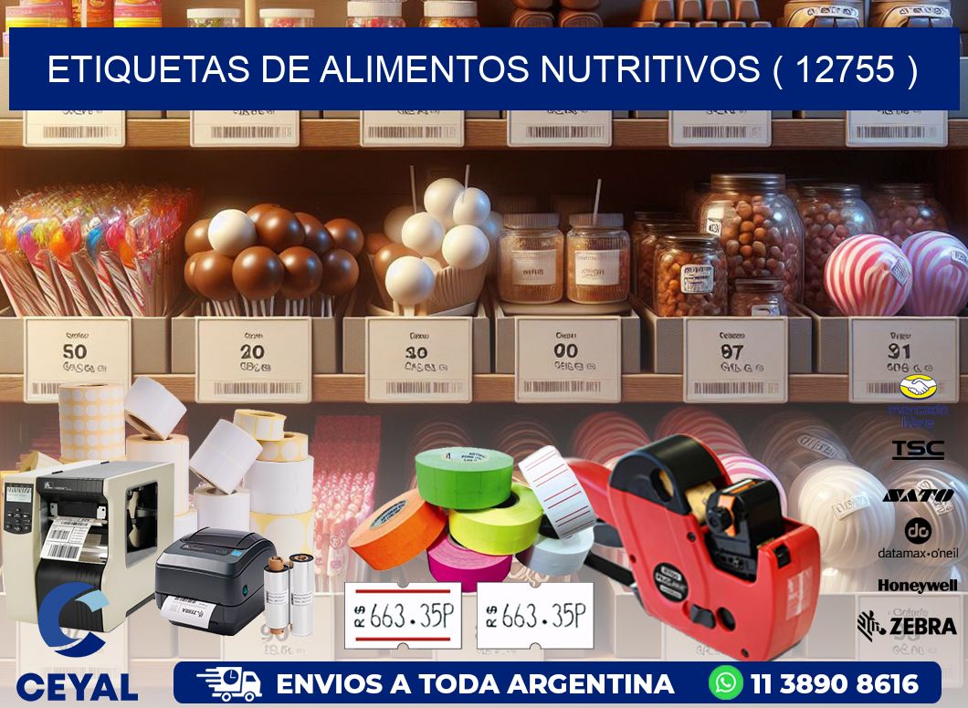 ETIQUETAS DE ALIMENTOS NUTRITIVOS ( 12755 )