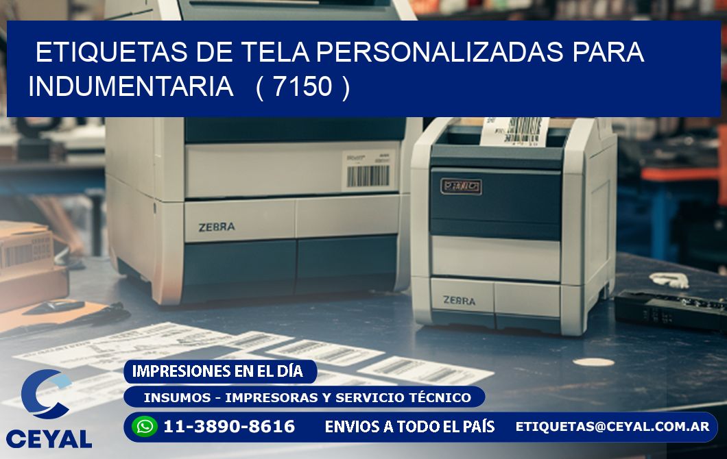 ETIQUETAS DE TELA PERSONALIZADAS PARA INDUMENTARIA   ( 7150 )