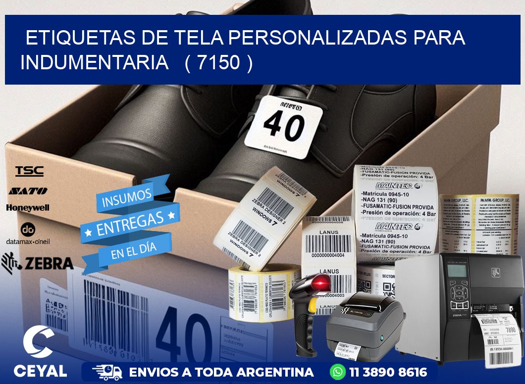 ETIQUETAS DE TELA PERSONALIZADAS PARA INDUMENTARIA   ( 7150 )