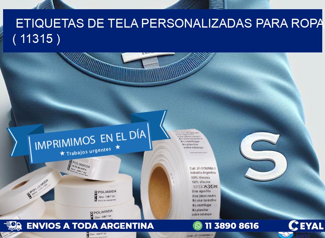 ETIQUETAS DE TELA PERSONALIZADAS PARA ROPA ( 11315 )