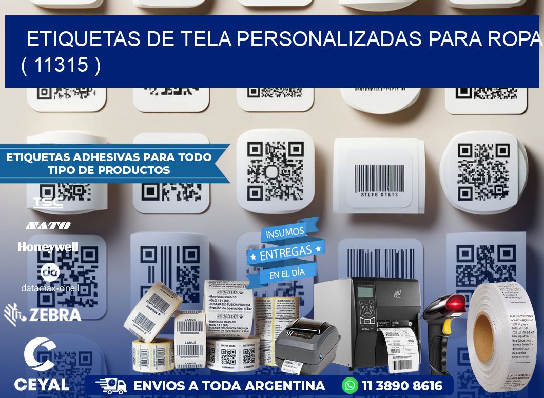 ETIQUETAS DE TELA PERSONALIZADAS PARA ROPA ( 11315 )