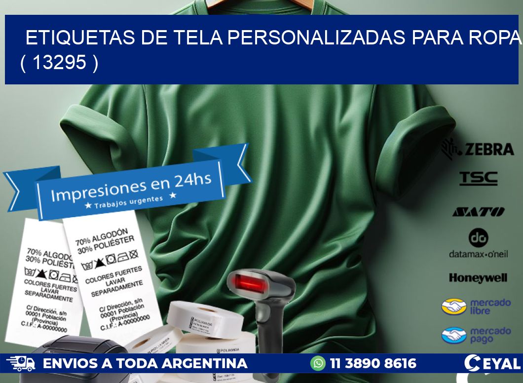 ETIQUETAS DE TELA PERSONALIZADAS PARA ROPA ( 13295 )
