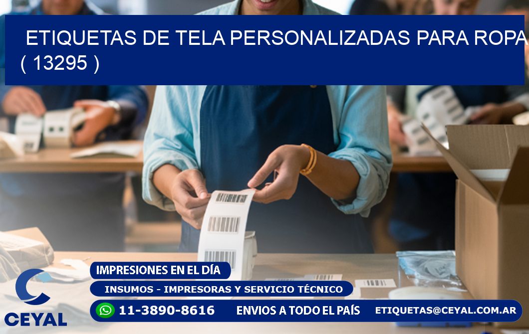 ETIQUETAS DE TELA PERSONALIZADAS PARA ROPA ( 13295 )