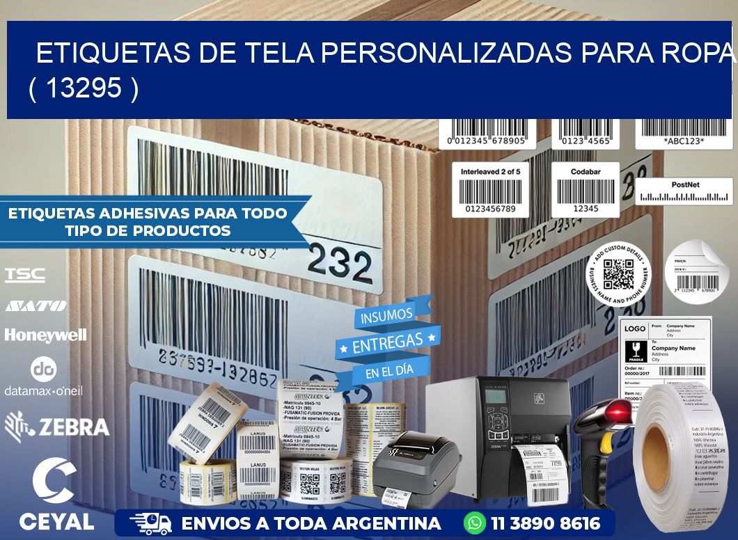 ETIQUETAS DE TELA PERSONALIZADAS PARA ROPA ( 13295 )