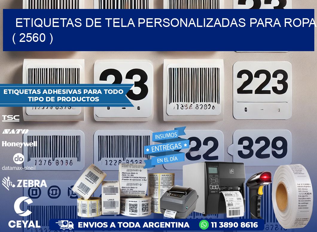 ETIQUETAS DE TELA PERSONALIZADAS PARA ROPA ( 2560 )