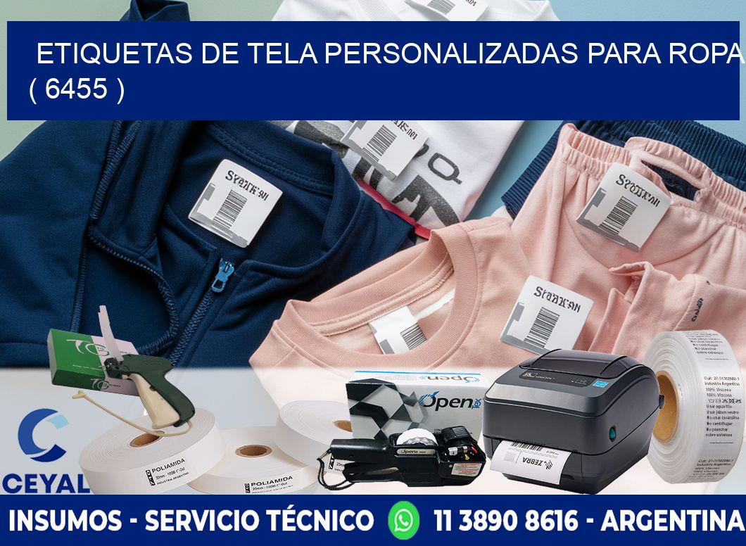 ETIQUETAS DE TELA PERSONALIZADAS PARA ROPA ( 6455 )