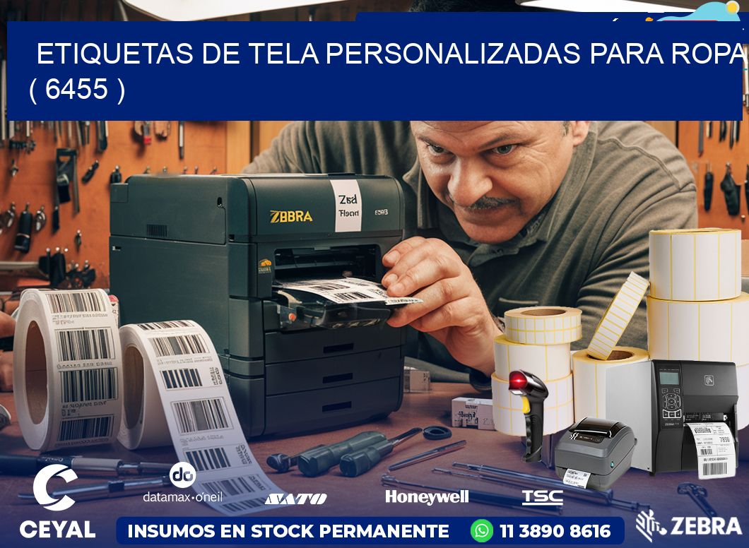 ETIQUETAS DE TELA PERSONALIZADAS PARA ROPA ( 6455 )