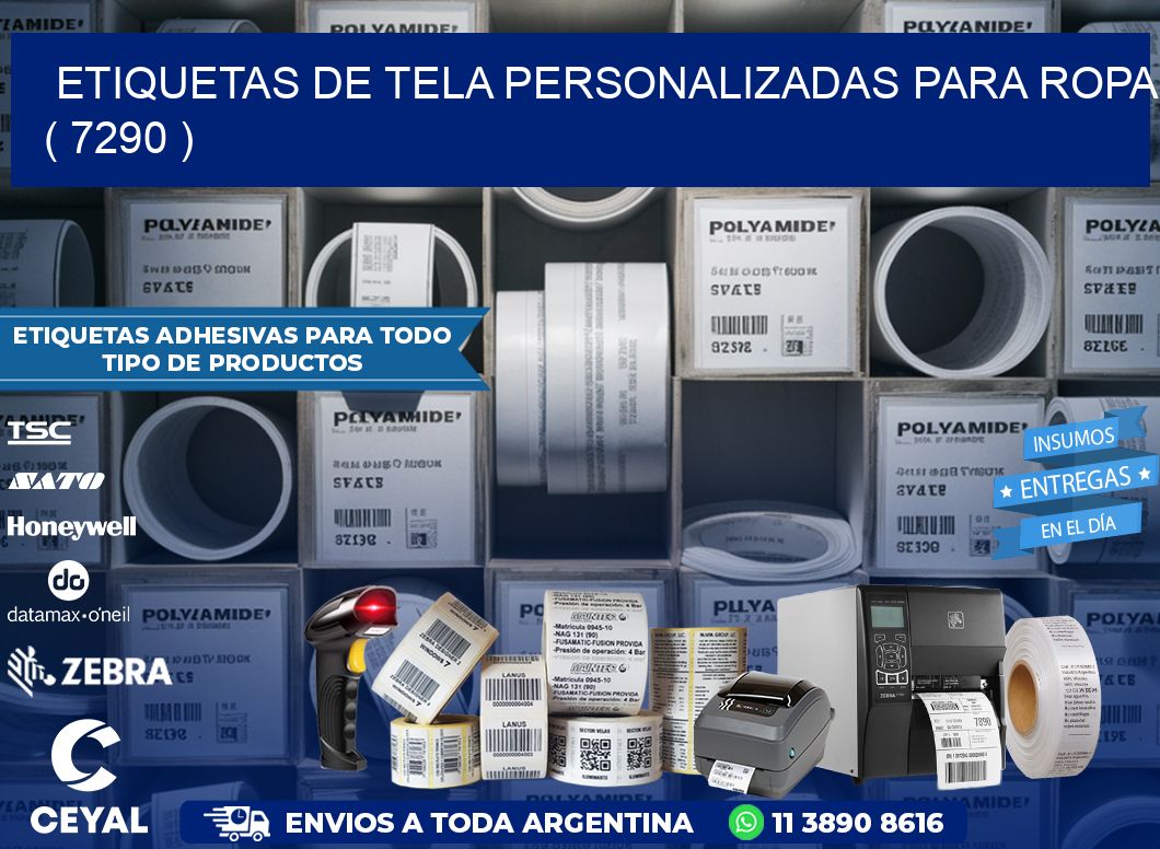 ETIQUETAS DE TELA PERSONALIZADAS PARA ROPA ( 7290 )