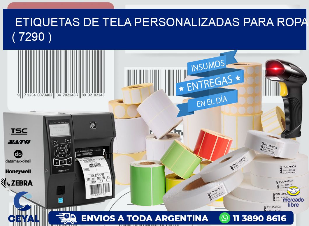 ETIQUETAS DE TELA PERSONALIZADAS PARA ROPA ( 7290 )