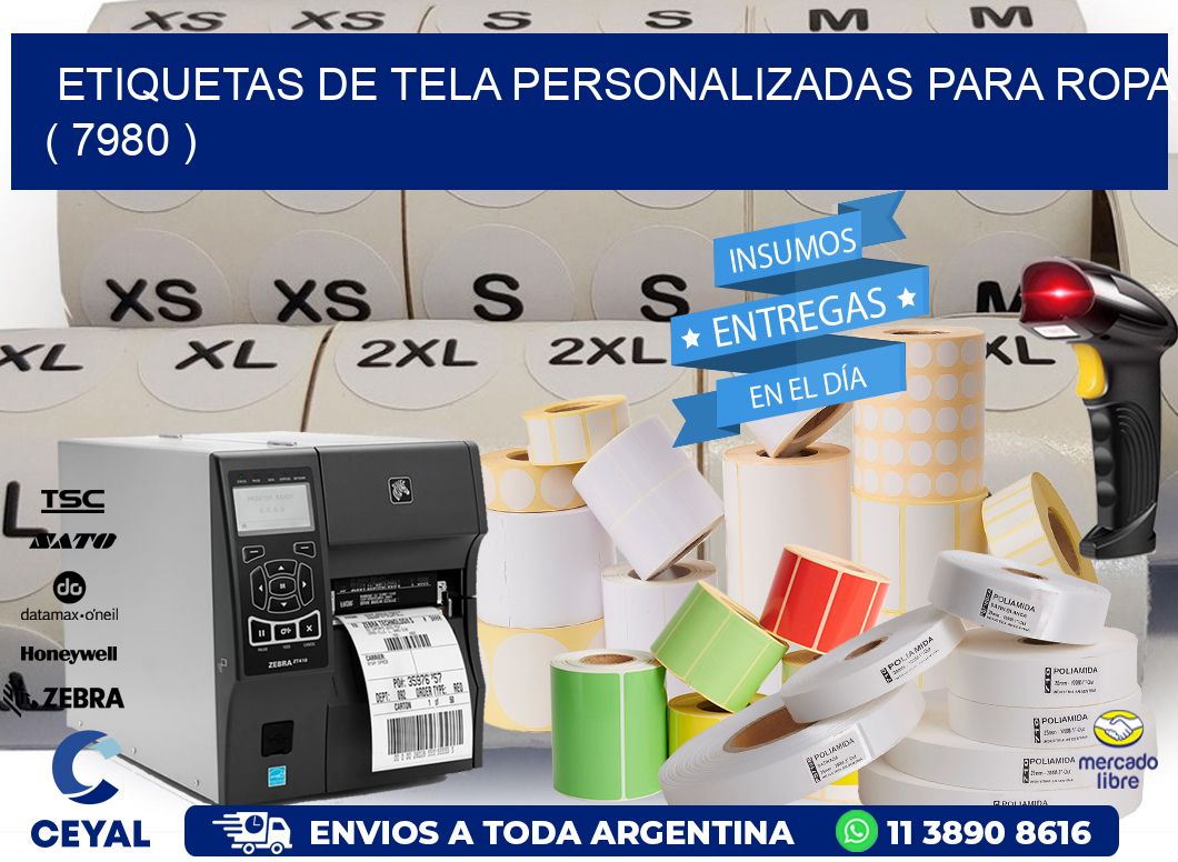 ETIQUETAS DE TELA PERSONALIZADAS PARA ROPA ( 7980 )