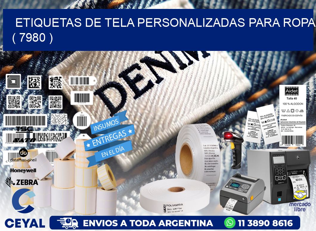 ETIQUETAS DE TELA PERSONALIZADAS PARA ROPA ( 7980 )