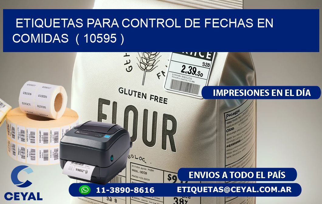 ETIQUETAS PARA CONTROL DE FECHAS EN COMIDAS  ( 10595 )