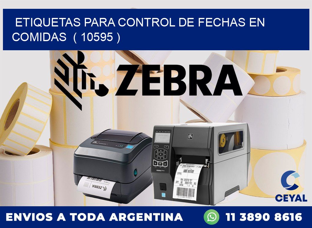 ETIQUETAS PARA CONTROL DE FECHAS EN COMIDAS  ( 10595 )