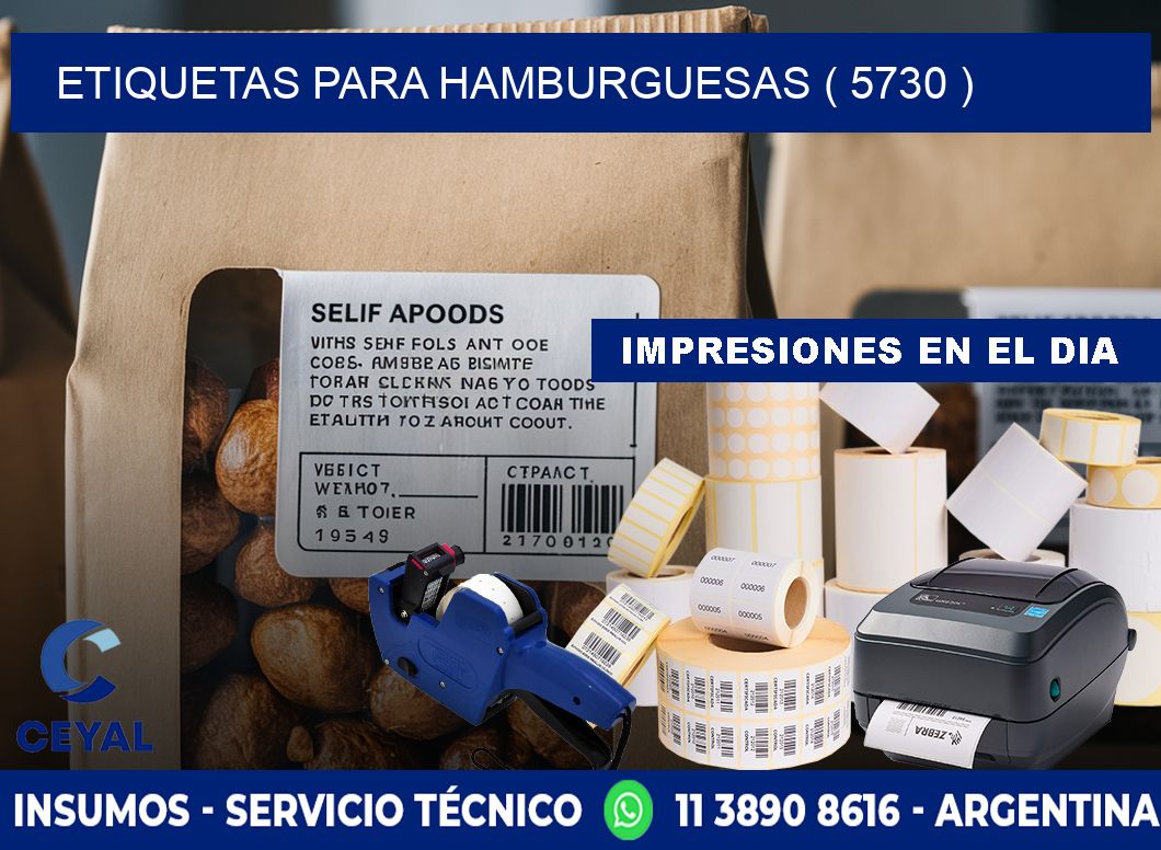 ETIQUETAS PARA HAMBURGUESAS ( 5730 )