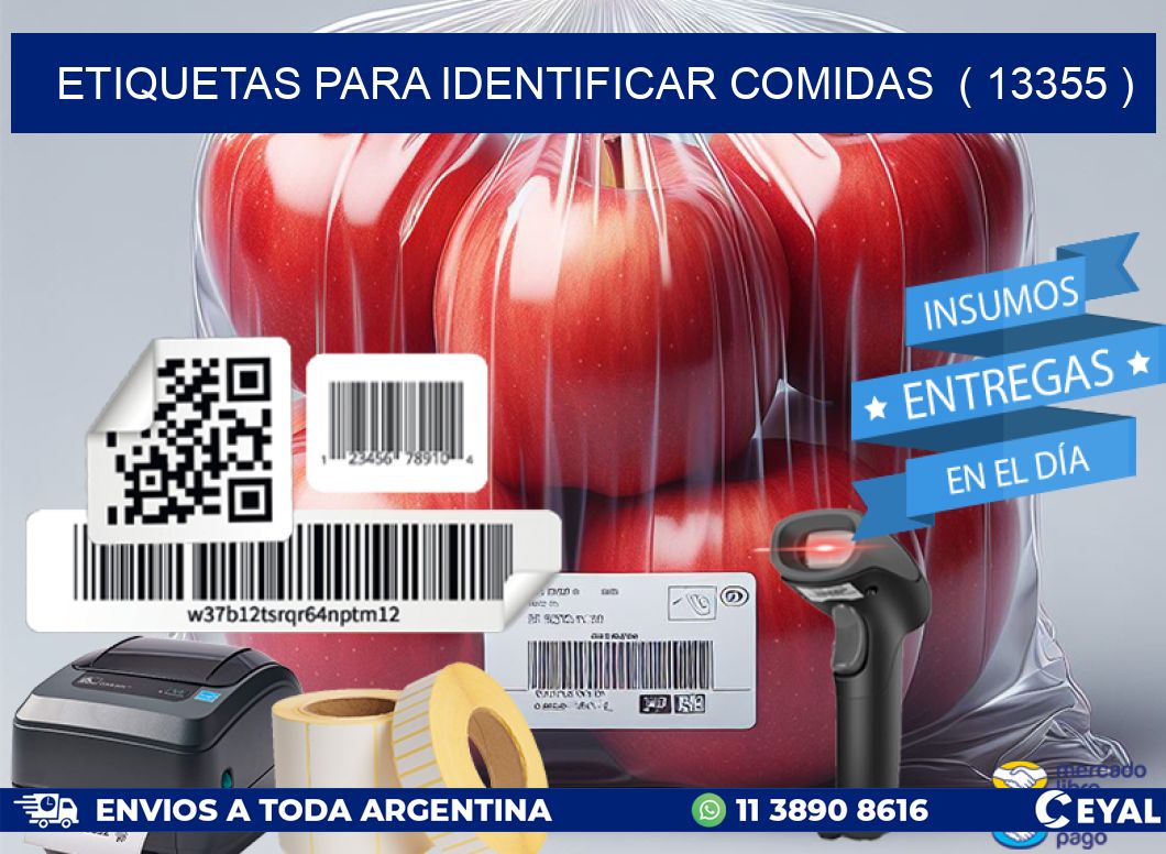 ETIQUETAS PARA IDENTIFICAR COMIDAS  ( 13355 )
