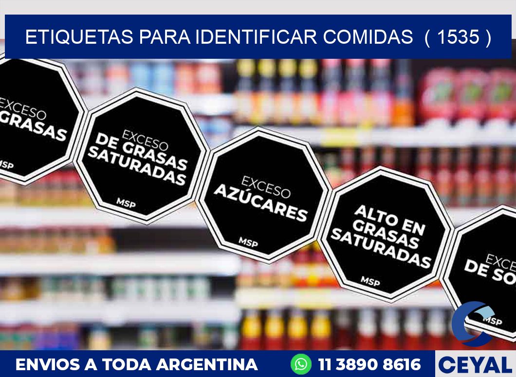ETIQUETAS PARA IDENTIFICAR COMIDAS  ( 1535 )