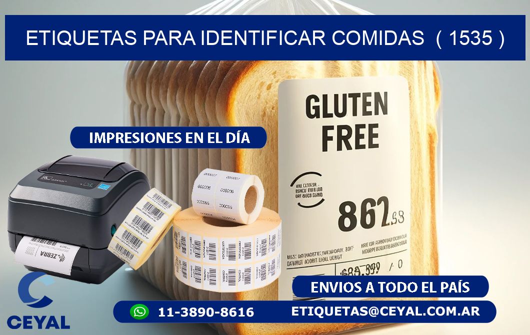 ETIQUETAS PARA IDENTIFICAR COMIDAS  ( 1535 )
