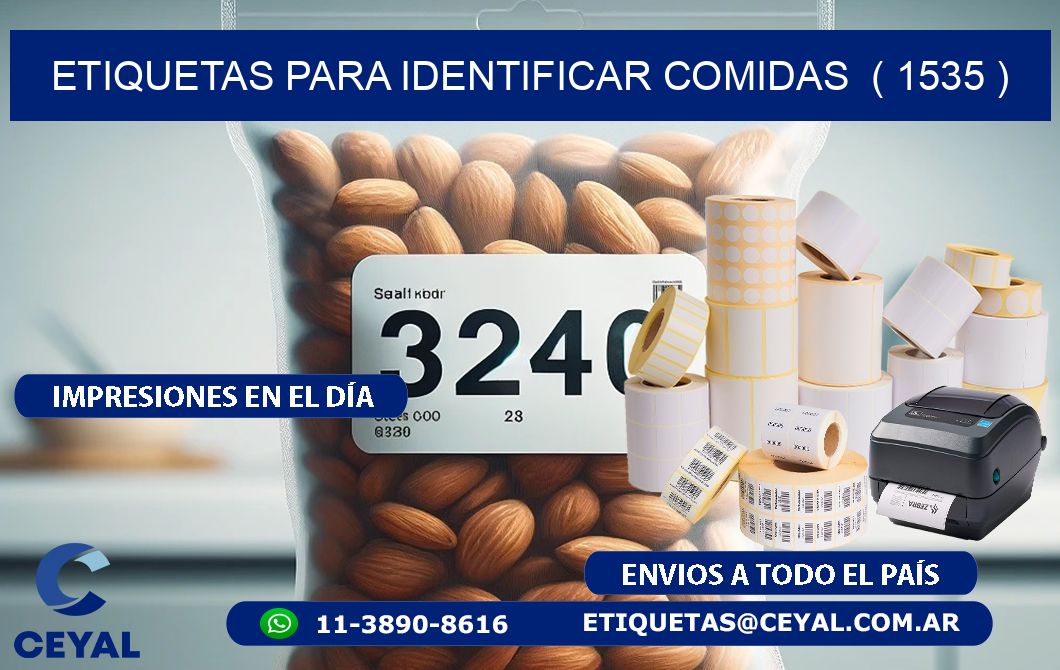 ETIQUETAS PARA IDENTIFICAR COMIDAS  ( 1535 )