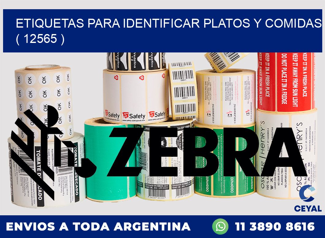 ETIQUETAS PARA IDENTIFICAR PLATOS Y COMIDAS  ( 12565 )