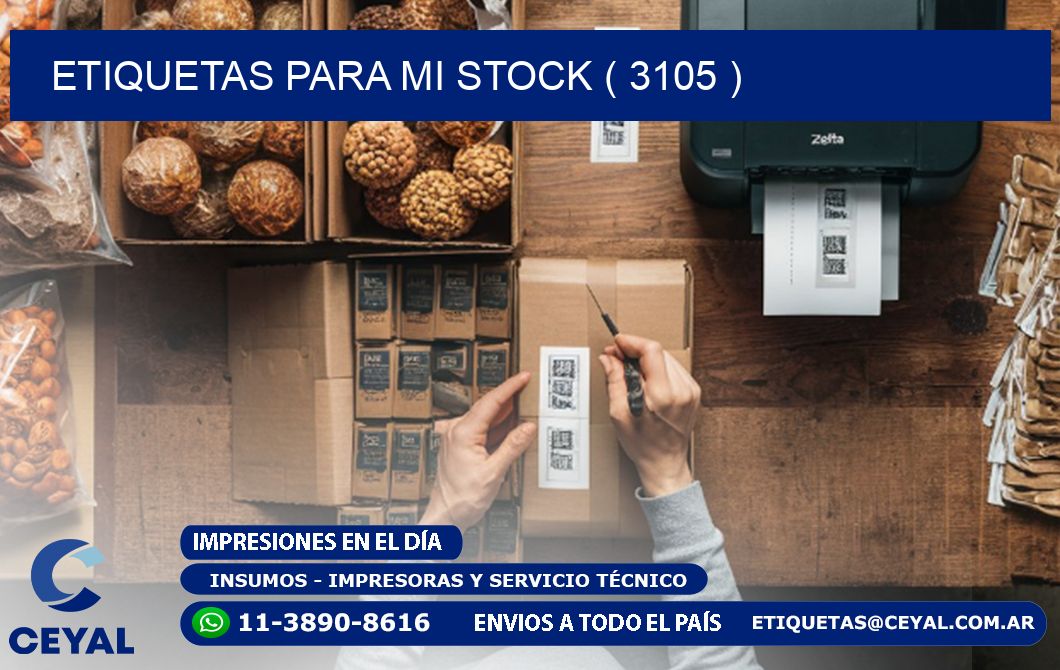 ETIQUETAS PARA MI STOCK ( 3105 )