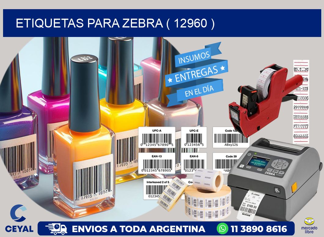 ETIQUETAS PARA ZEBRA ( 12960 )