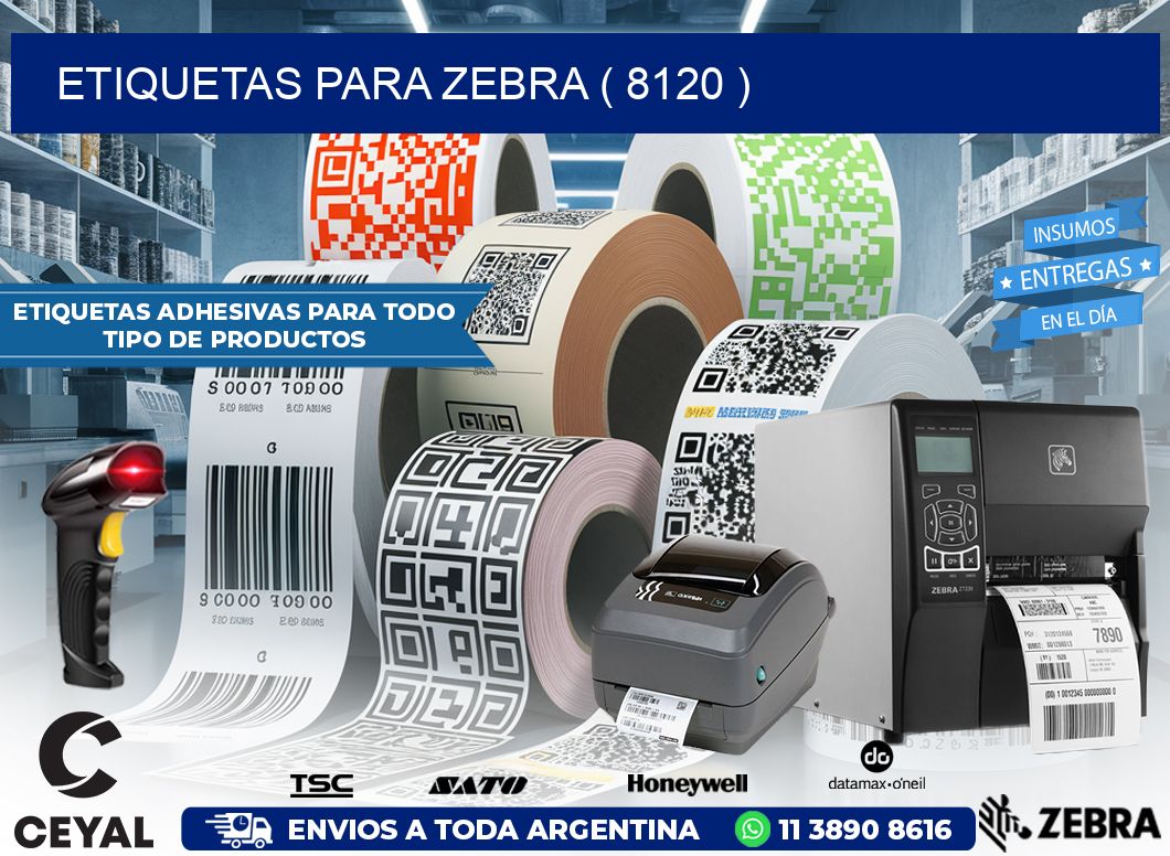 ETIQUETAS PARA ZEBRA ( 8120 )