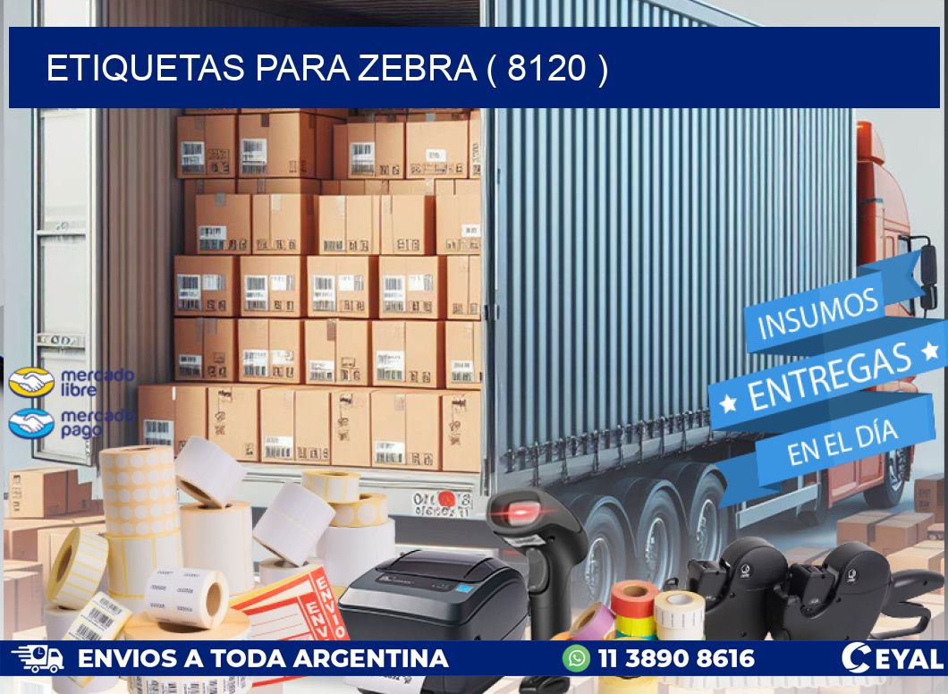 ETIQUETAS PARA ZEBRA ( 8120 )