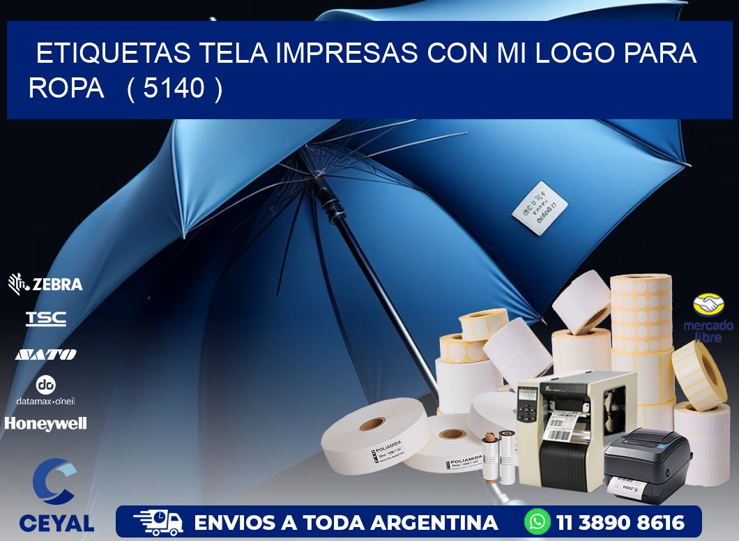 ETIQUETAS TELA IMPRESAS CON MI LOGO PARA ROPA   ( 5140 )