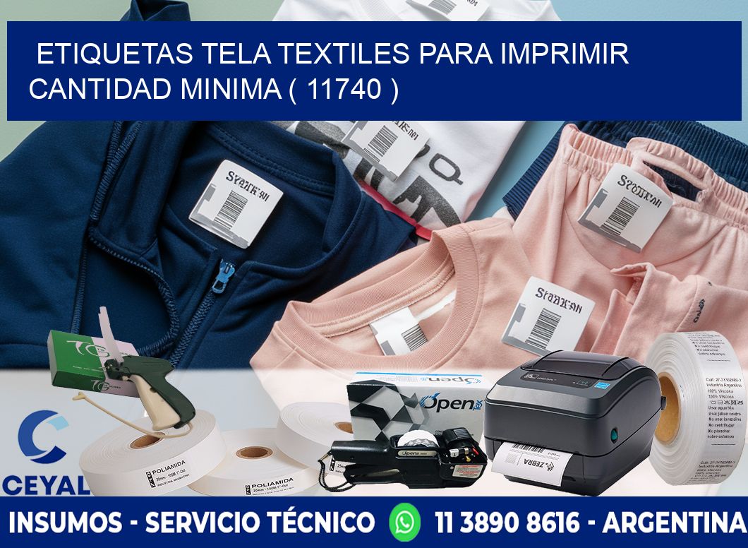 ETIQUETAS TELA TEXTILES PARA IMPRIMIR CANTIDAD MINIMA ( 11740 )