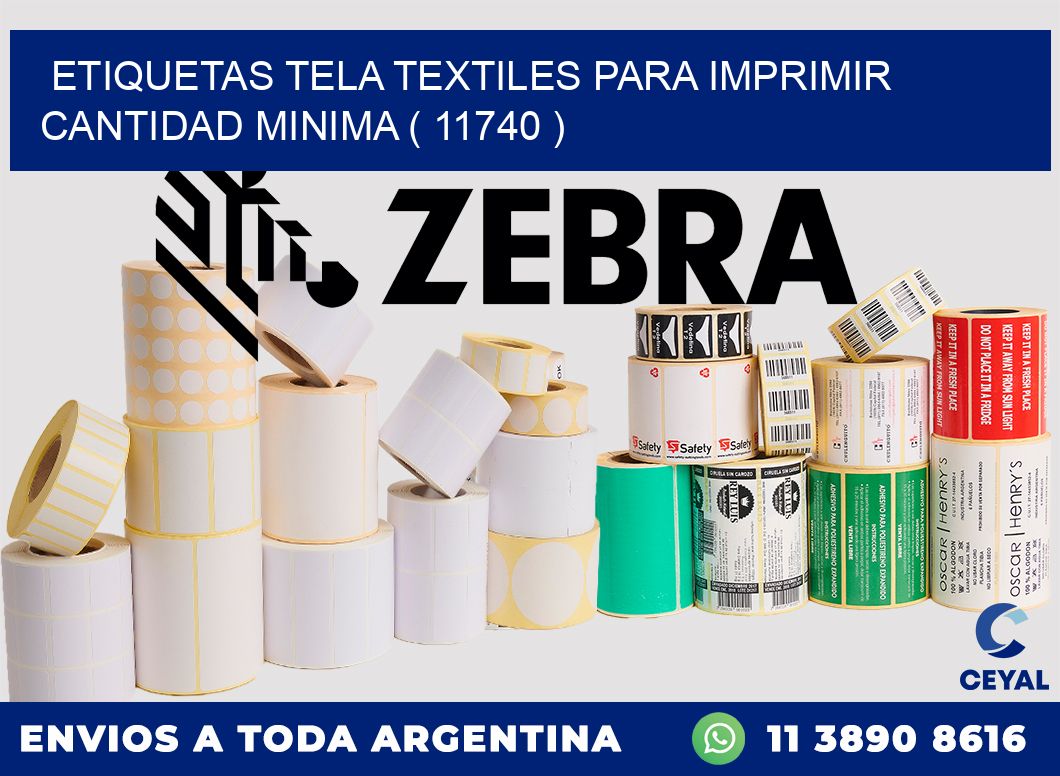 ETIQUETAS TELA TEXTILES PARA IMPRIMIR CANTIDAD MINIMA ( 11740 )