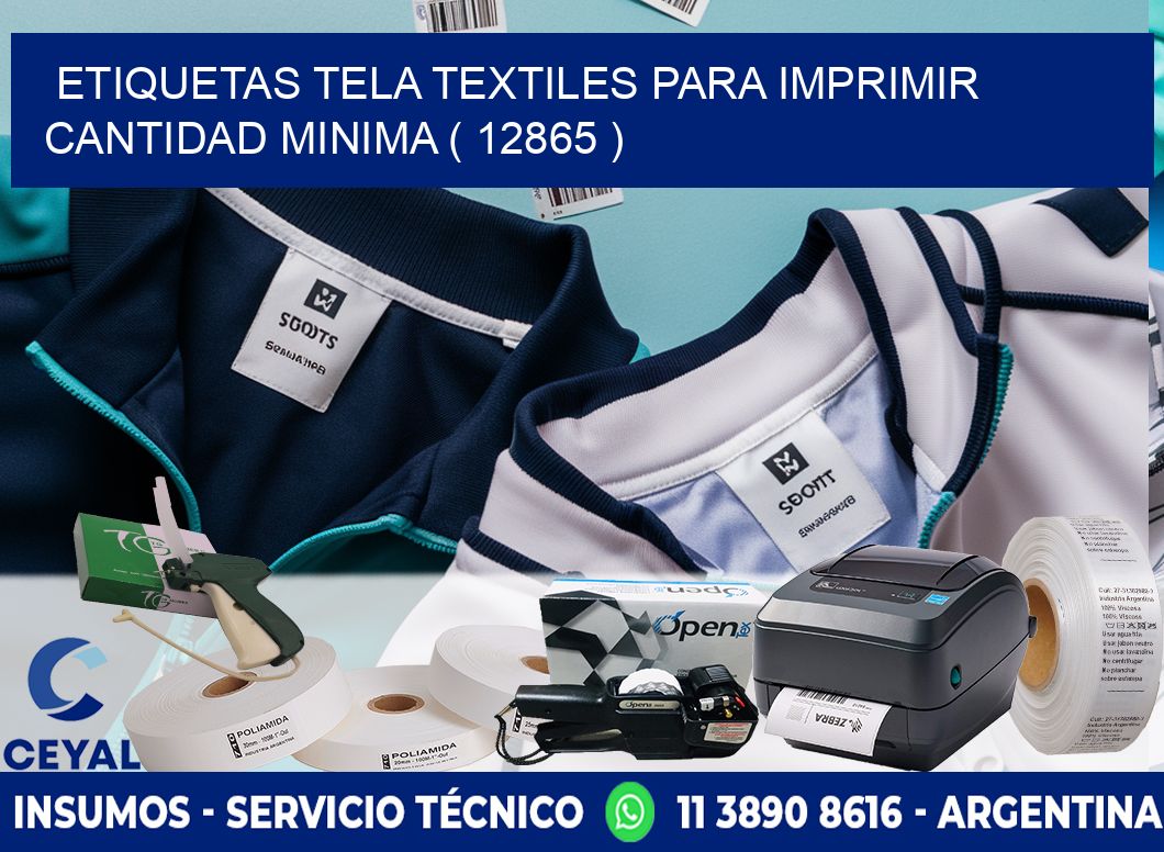 ETIQUETAS TELA TEXTILES PARA IMPRIMIR CANTIDAD MINIMA ( 12865 )
