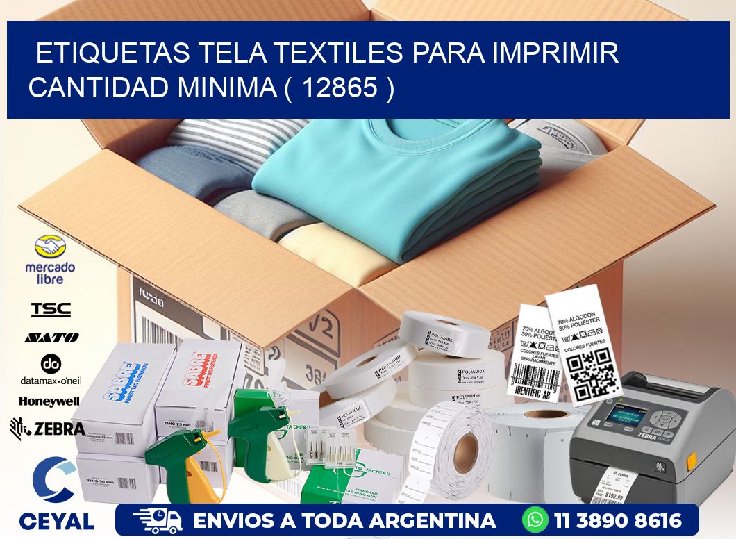 ETIQUETAS TELA TEXTILES PARA IMPRIMIR CANTIDAD MINIMA ( 12865 )