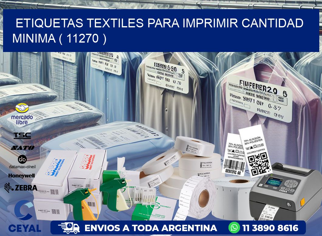 ETIQUETAS TEXTILES PARA IMPRIMIR CANTIDAD MINIMA ( 11270 )