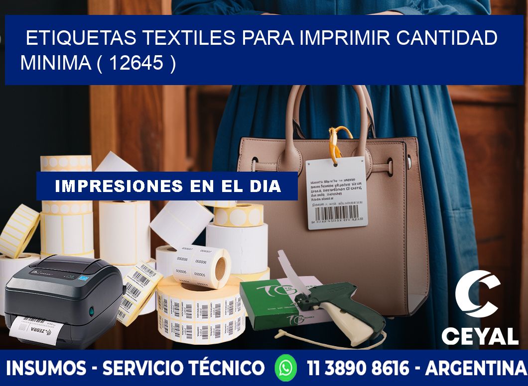 ETIQUETAS TEXTILES PARA IMPRIMIR CANTIDAD MINIMA ( 12645 )
