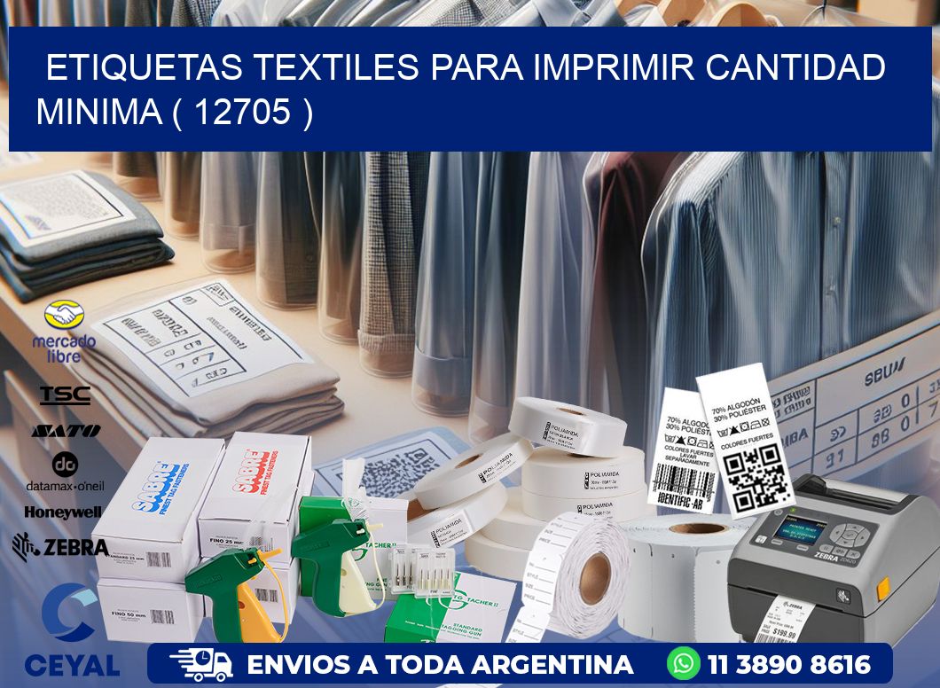 ETIQUETAS TEXTILES PARA IMPRIMIR CANTIDAD MINIMA ( 12705 )