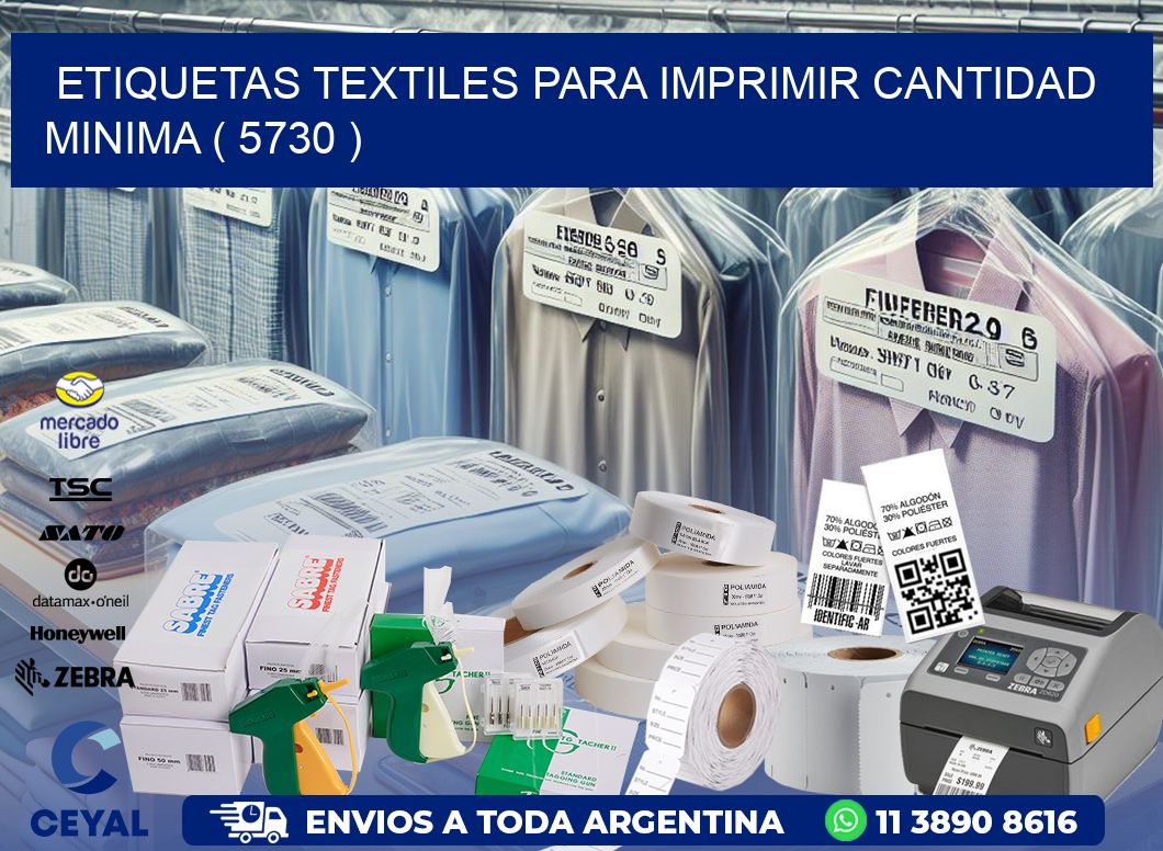 ETIQUETAS TEXTILES PARA IMPRIMIR CANTIDAD MINIMA ( 5730 )