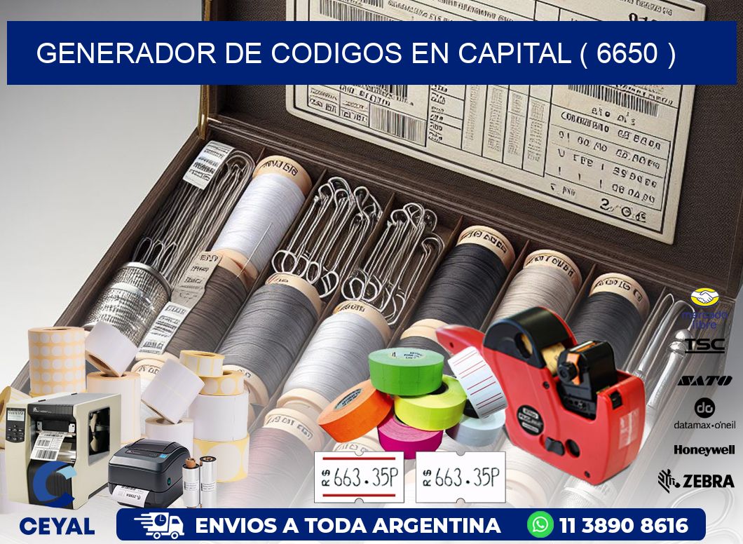GENERADOR DE CODIGOS EN CAPITAL ( 6650 )
