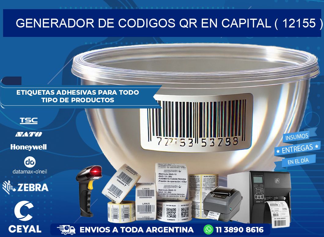 GENERADOR DE CODIGOS QR EN CAPITAL ( 12155 )