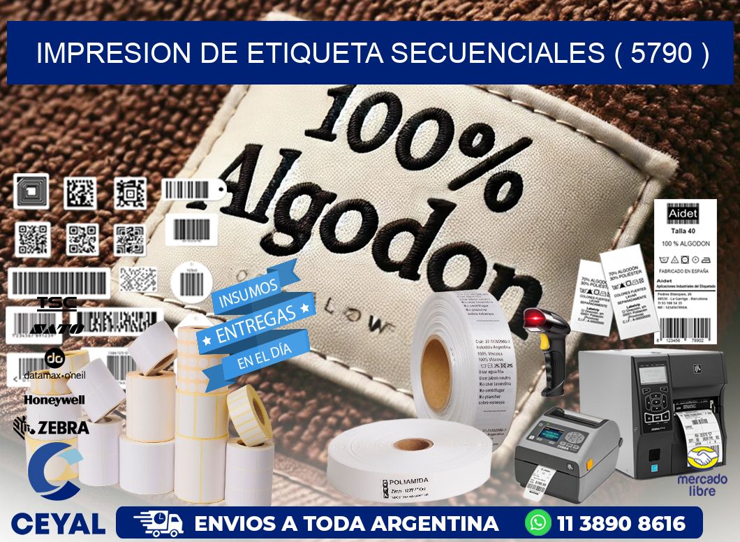 IMPRESION DE ETIQUETA SECUENCIALES ( 5790 )