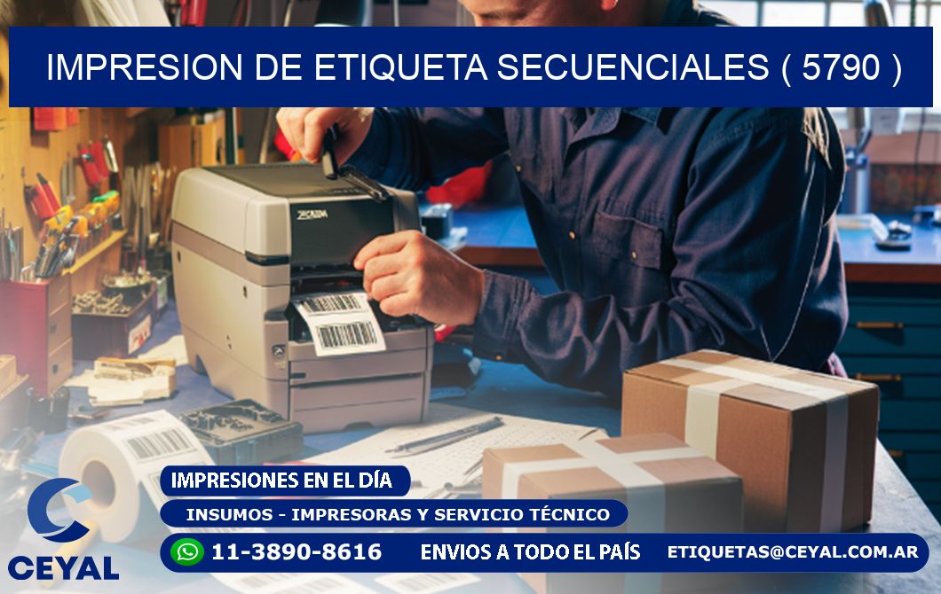 IMPRESION DE ETIQUETA SECUENCIALES ( 5790 )
