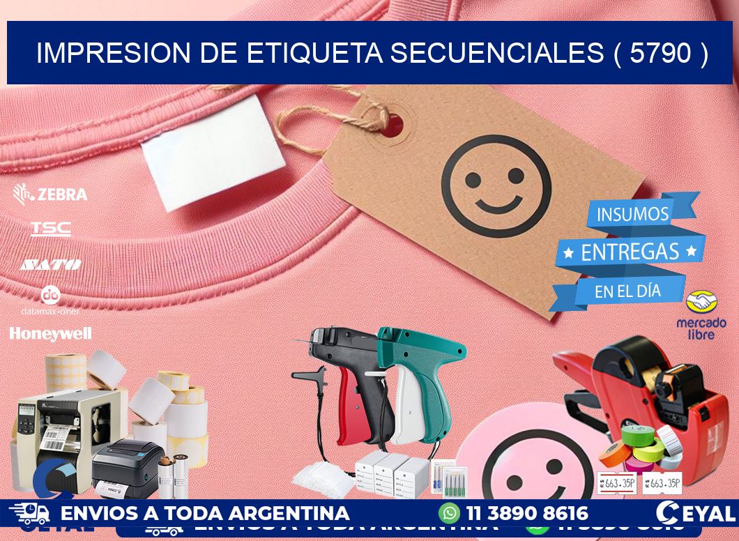 IMPRESION DE ETIQUETA SECUENCIALES ( 5790 )