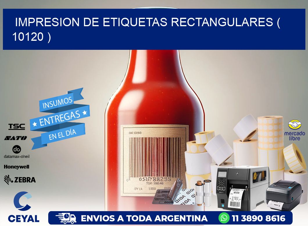 IMPRESION DE ETIQUETAS RECTANGULARES ( 10120 )