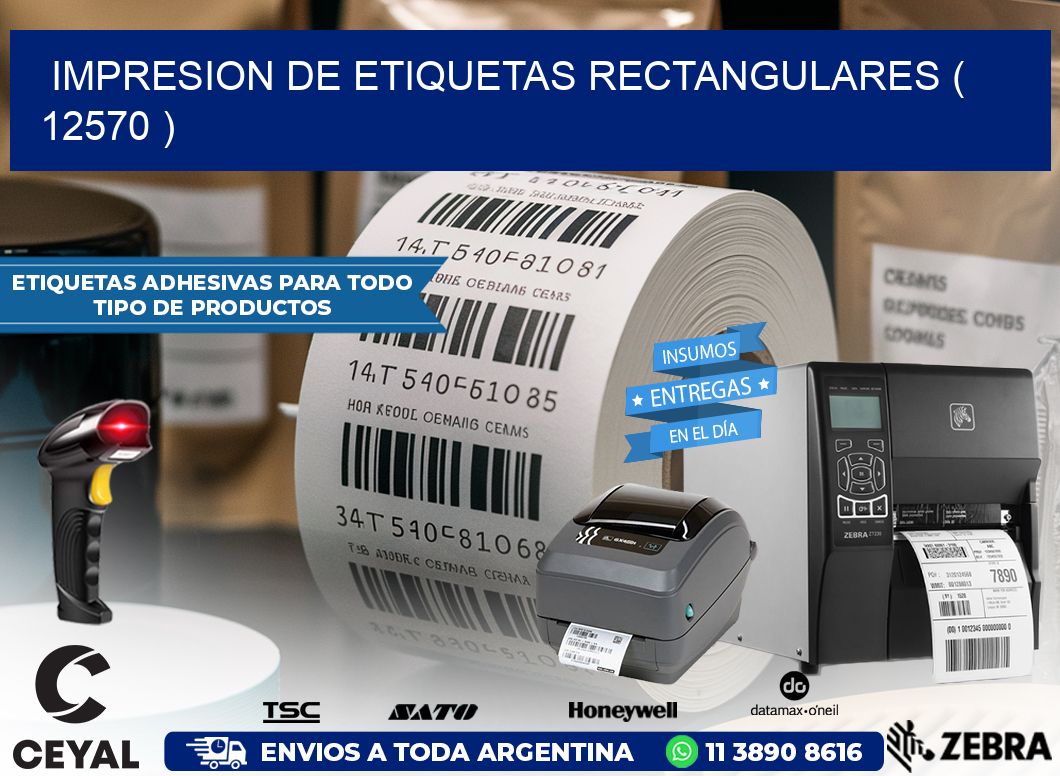 IMPRESION DE ETIQUETAS RECTANGULARES ( 12570 )
